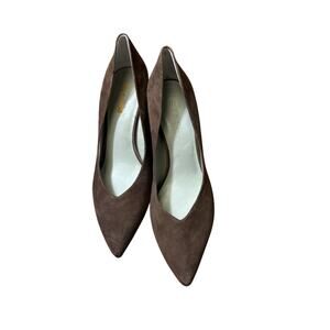 NWOB 1. State Brown Suede Pointed Toe Pump Sz 10